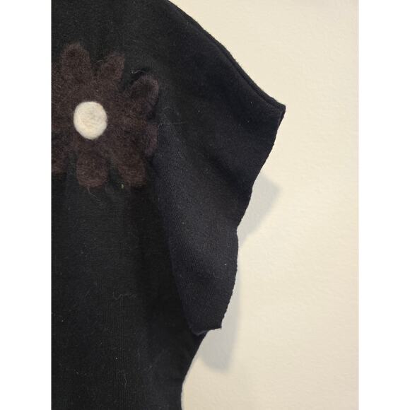 Aaeda Beautiful Multicolored Flower Boho Sweater Top Size M Preloved - Picture 3 of 6